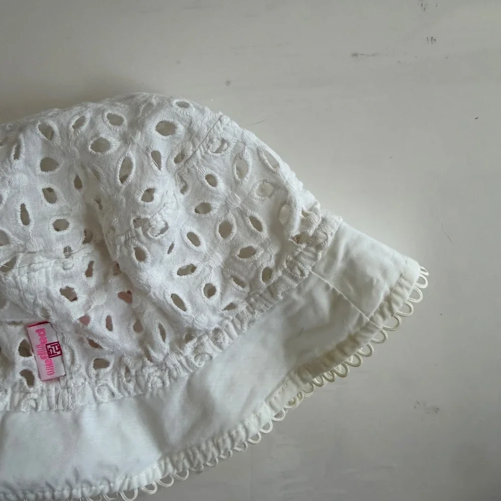 Baby Eyelet Lace Bucket Hat